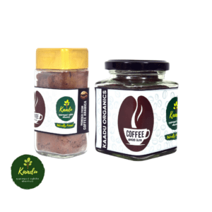 organic Arabica Coffee Powder kept in a glass jar