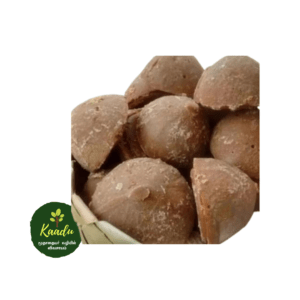 Organic/ Natural Palm Jaggery Blocks are kept in a basket