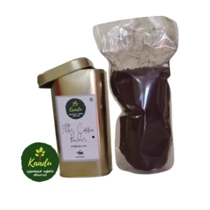 200g of Arabica coffee powder, packed in a tin container
