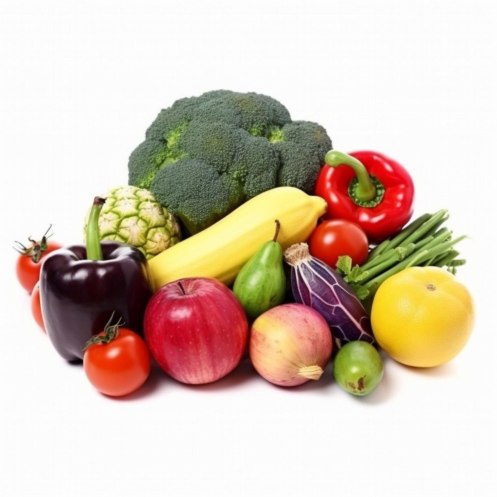 fresh organic fruits and vegetables