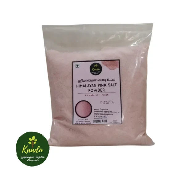 a 1kg pack of Himalayan pink salt powder