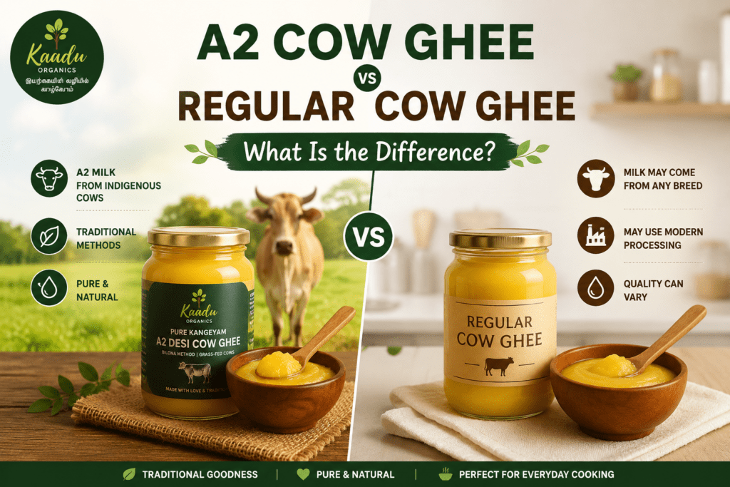 A2 Cow ghee vs Regular Cow Ghee