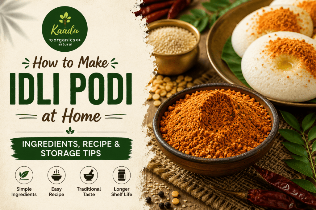 homemade idli podi